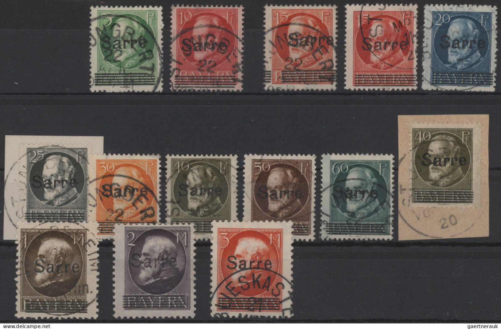 Deutsche Abstimmungsgebiete: Saargebiet: 1920/1959, Saargebiet Und Saarland In B - Used Stamps