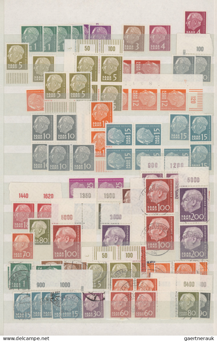 Deutsche Abstimmungsgebiete: Saargebiet: 1920/1959, Saargebiet Und Saarland In B - Used Stamps