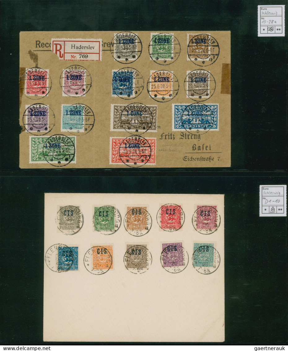 Deutsche Abstimmungsgebiete: Schleswig: 1920, Ungebrauchte Und Gestempelte Samml - Otros & Sin Clasificación