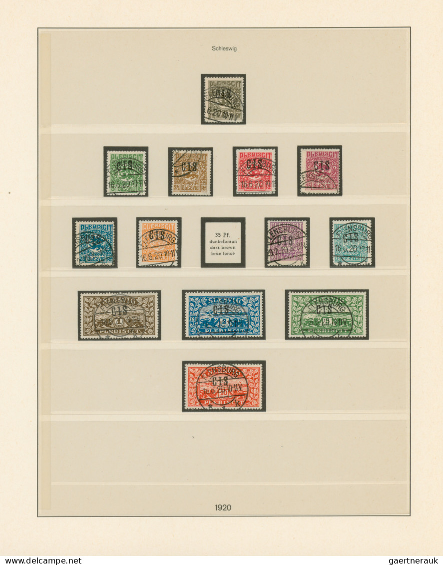 Deutsche Abstimmungsgebiete: Schleswig: 1920, Ungebrauchte Und Gestempelte Samml - Autres & Non Classés