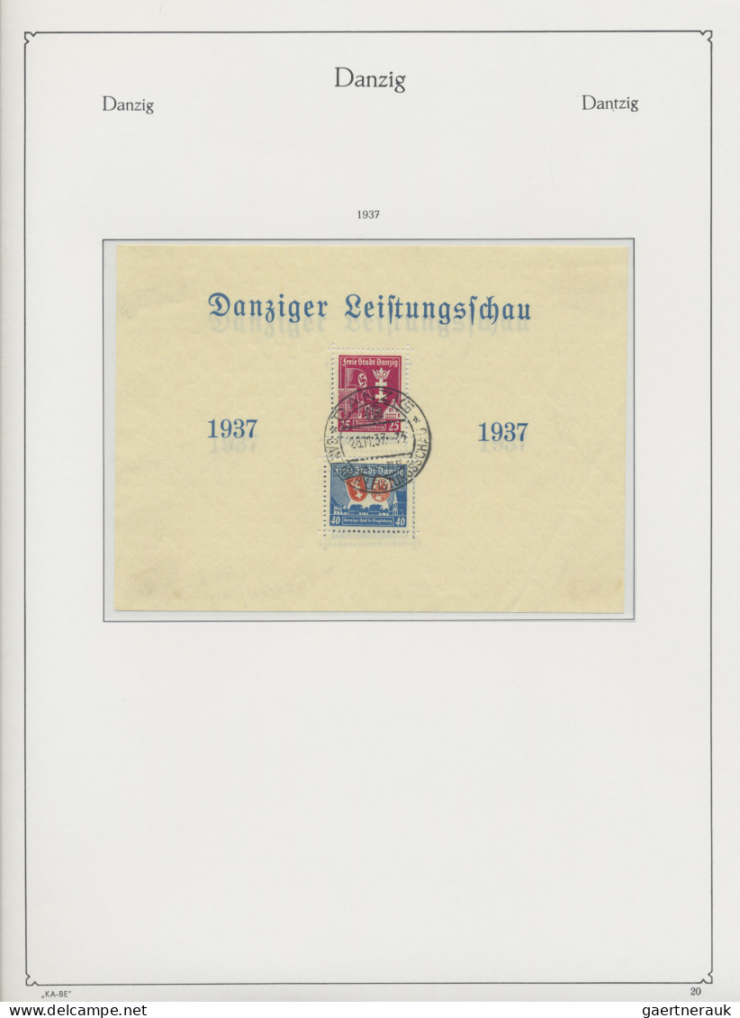 Danzig: 1920/1939, gestempelte und postfrische/ungebrauchte Sammlung in zwei Vor