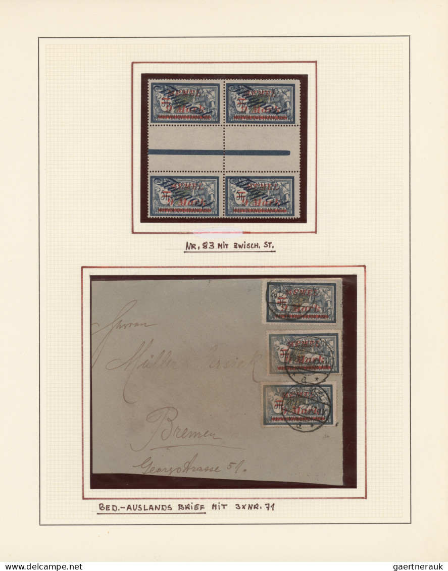 Memel: 1920/1923, gestempelte und ungebrauchte Sammlungspartie auf 34 Albenblätt