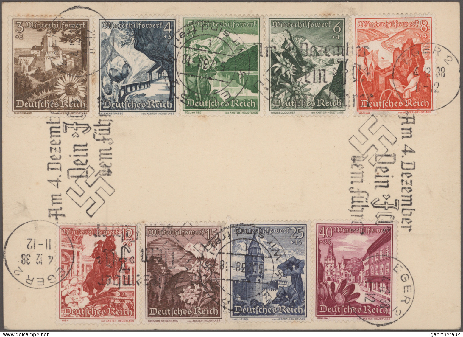 Sudetenland: 1938/1944, Vielseitige Sammlung Von Ca. 130 Briefen Und Karten Mit - Sudetenland