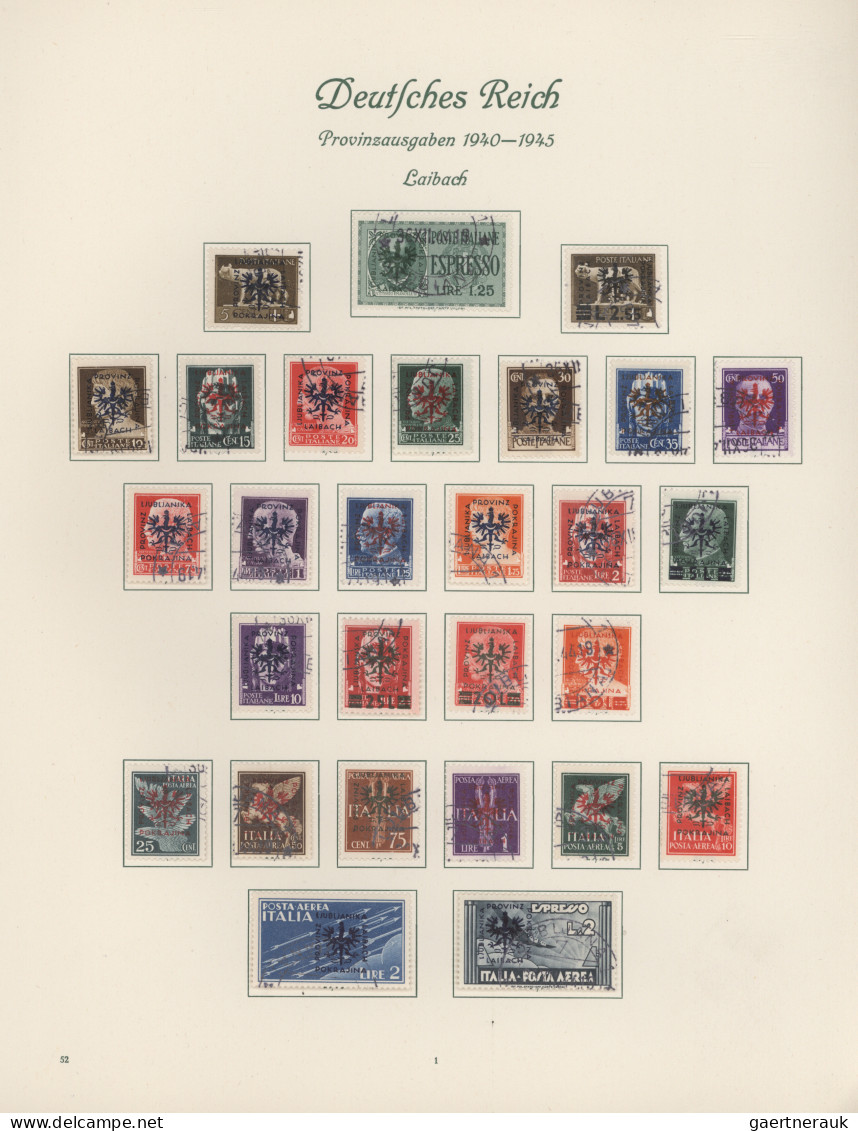 Deutsche Besetzung II. WK: 1939/1945, Sammlung In 2 Borek Falzalben Mit Postfris - Occupation 1938-45