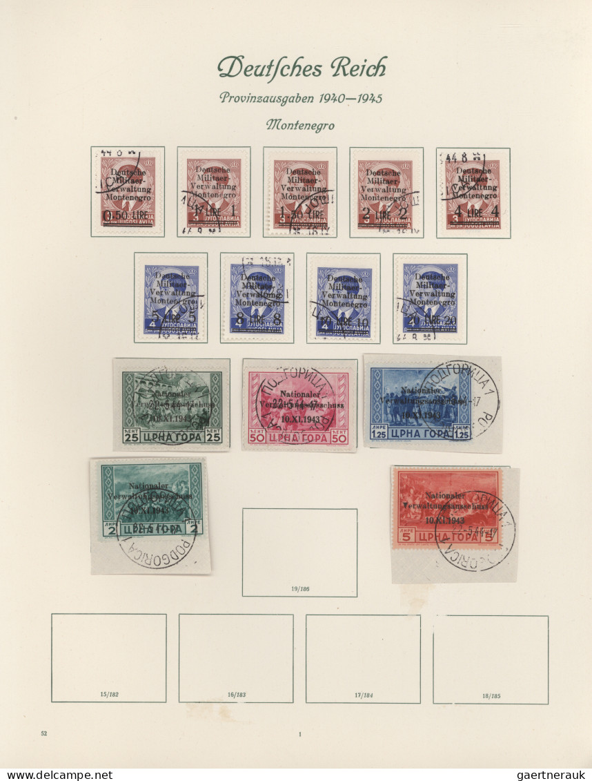 Deutsche Besetzung II. WK: 1939/1945, Sammlung In 2 Borek Falzalben Mit Postfris - Occupation 1938-45