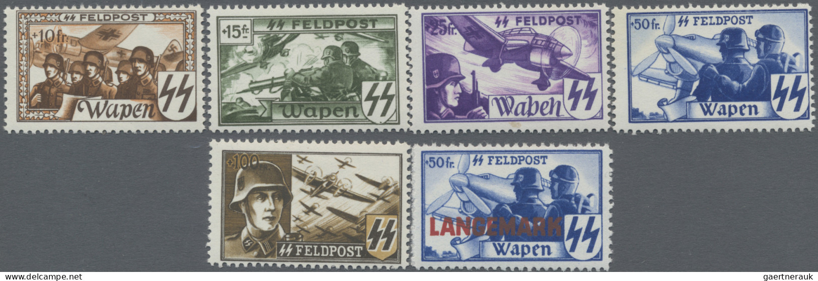 Dt. Besetzung II WK - Belgien: 1941/1944 Sammlung Der 20 Marken In Postfrischer - Occupation 1938-45