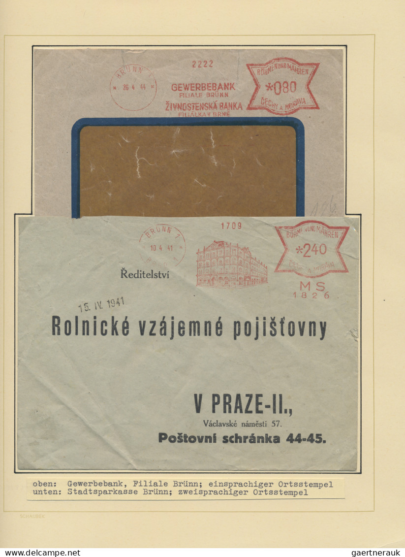 Dt. Besetzung II WK - Böhmen Und Mähren: 1939/1945, Absenderfreistempel Von BRÜN - Besetzungen 1938-45