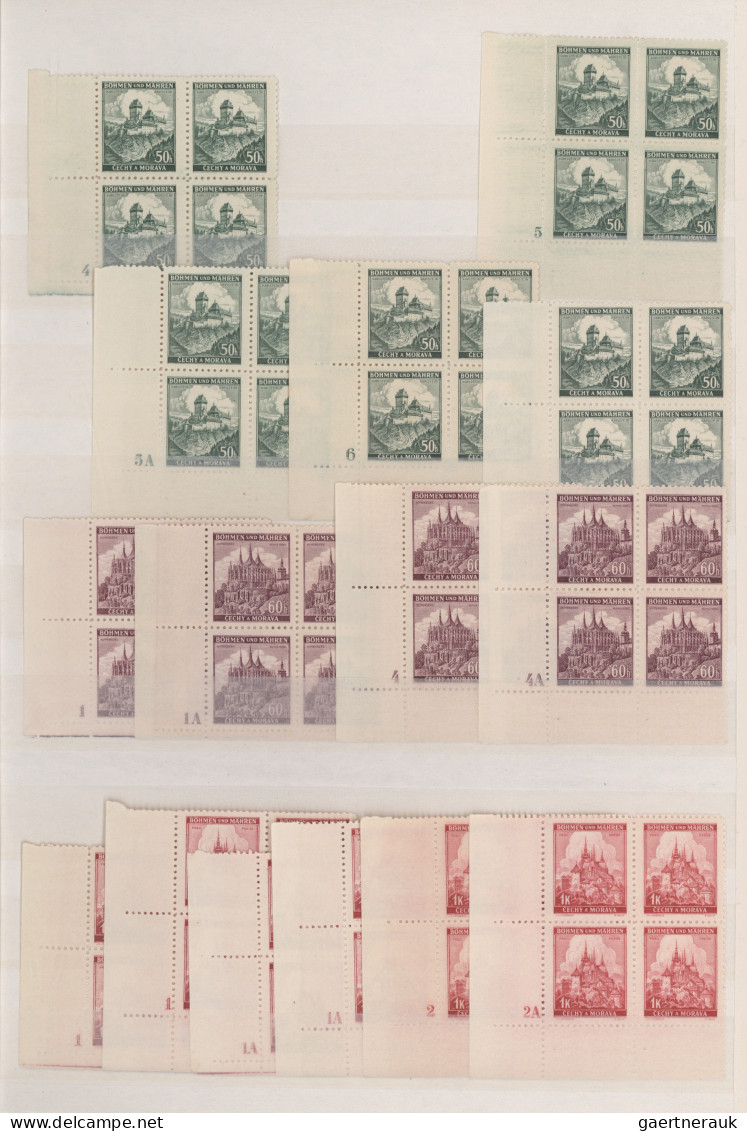 Dt. Besetzung II WK - Böhmen Und Mähren: 1939/1945, Umfangreicher Postfrischer/u - Occupation 1938-45