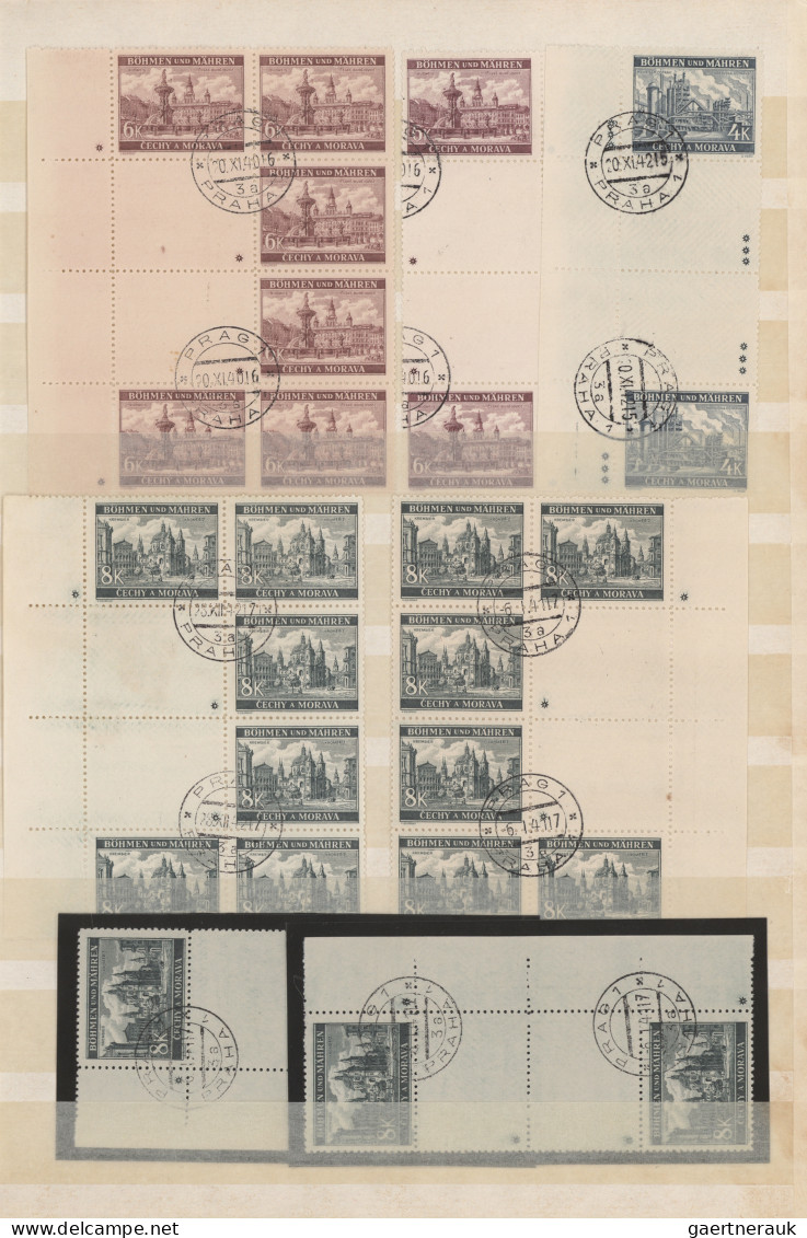 Dt. Besetzung II WK - Böhmen und Mähren: 1939/1945, umfangreicher postfrischer/u