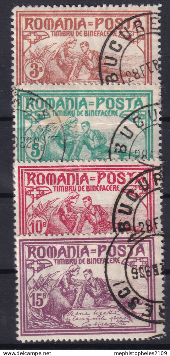 ROMANIA 1906 - Canceled - Sc# B9-B12 - Complete Set! - Used Stamps