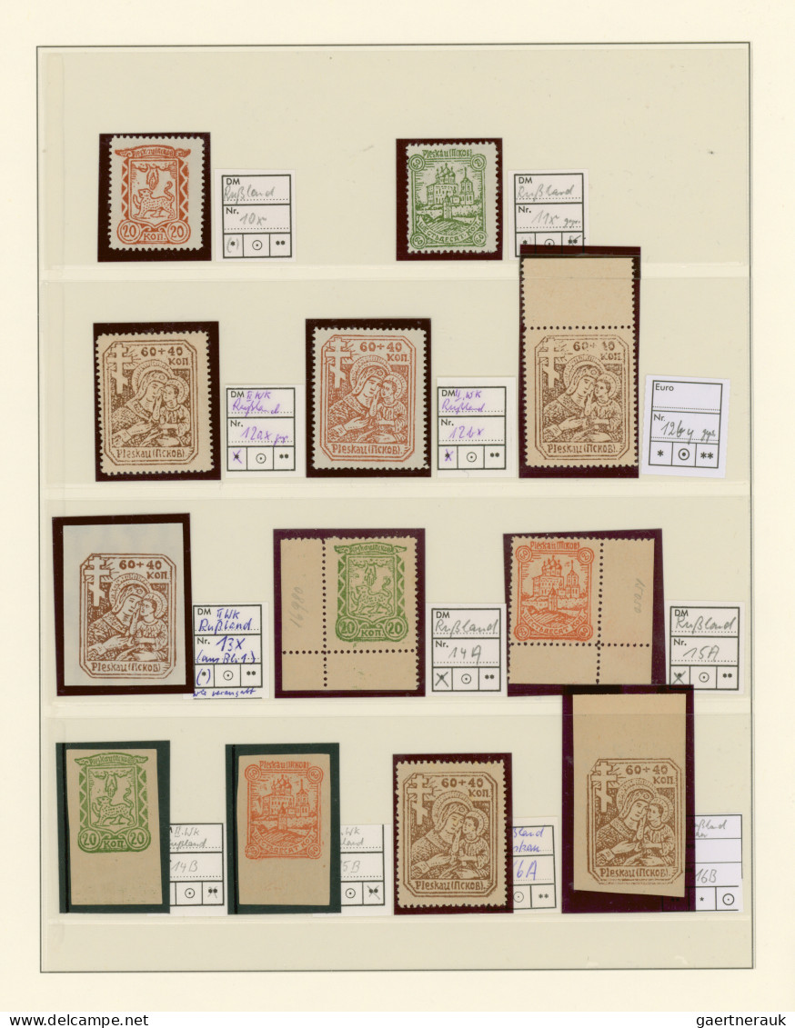 Dt. Besetzung II WK - Russland - Pleskau (Pskow): 1941/1944, Umfangreiche Sammlu - Bezetting 1938-45