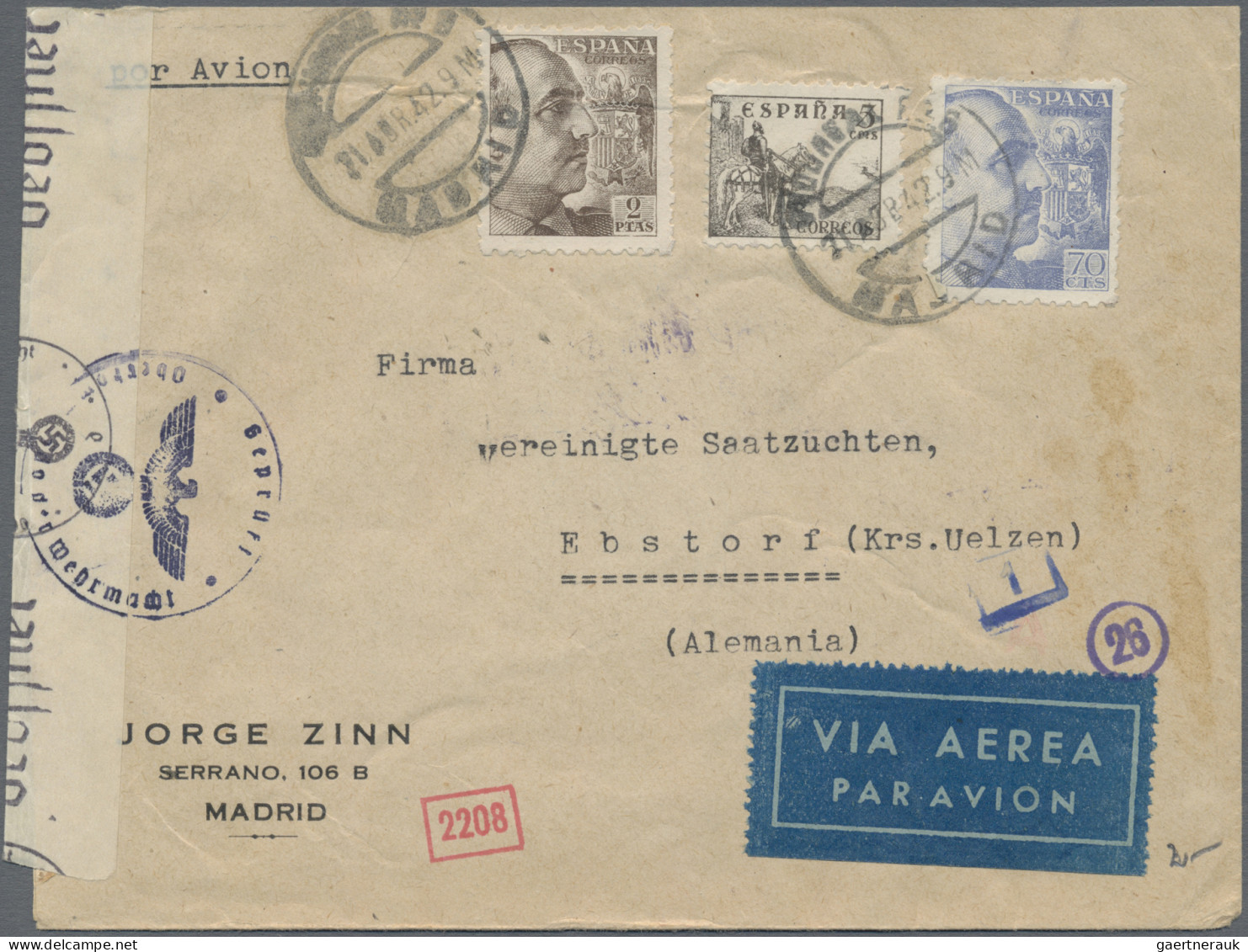 Zensurpost: 1916/1952, Partie Von Ca. 73 Zensurbelegen (davon 13 Aus 1916/1919 U - Other & Unclassified