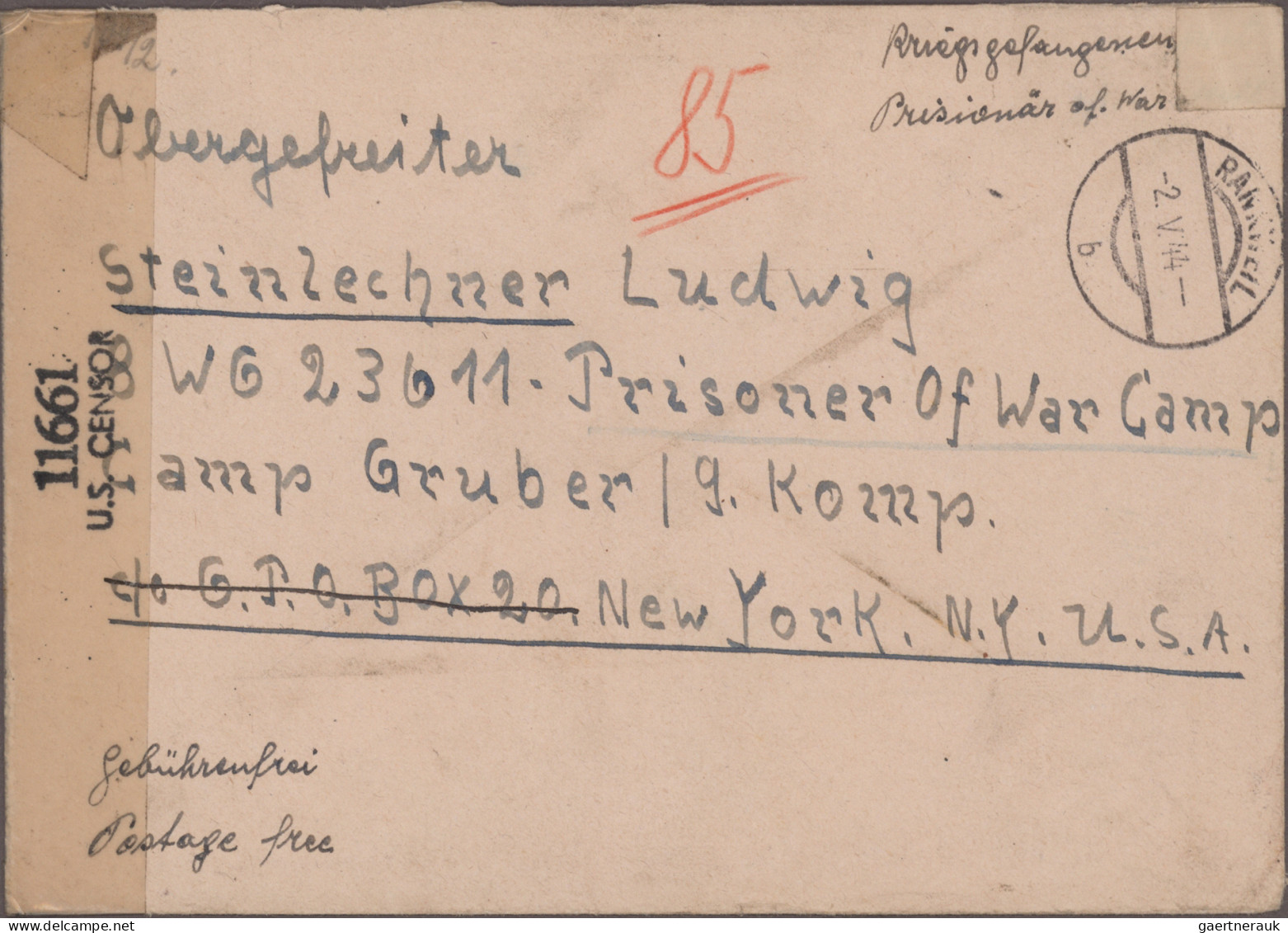 Kriegsgefangenen-Lagerpost: 1941, Febr. Bis Mai 1944, Feldpostkorrespondenz Von - Other