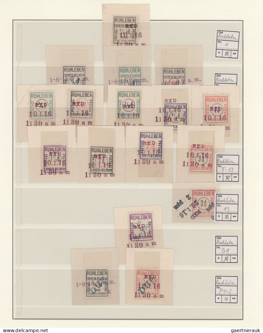 Lagerpost: Ruhleben: 1914/1916, Saubere Sammlungspartie Mit 33 Marken Und 16 Bel - Andere