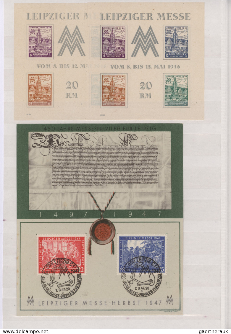 Deutschland Nach 1945: 1945/1949 (ca), Partie Im Dickem Steckbuch Postfrisch Ode - Collections
