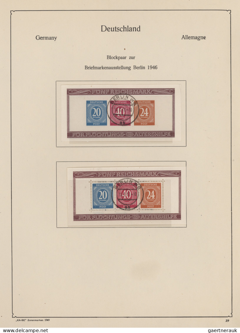 Deutschland Nach 1945: 1945/1949, Alliierte Besetzungen, Bi-Zone Und SBZ In Eine - Collections