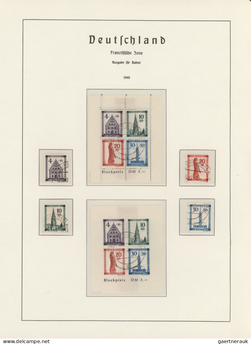 Deutschland Nach 1945: 1945/1949, Französische Zone, Alliierte Besetzung Und Biz - Collections