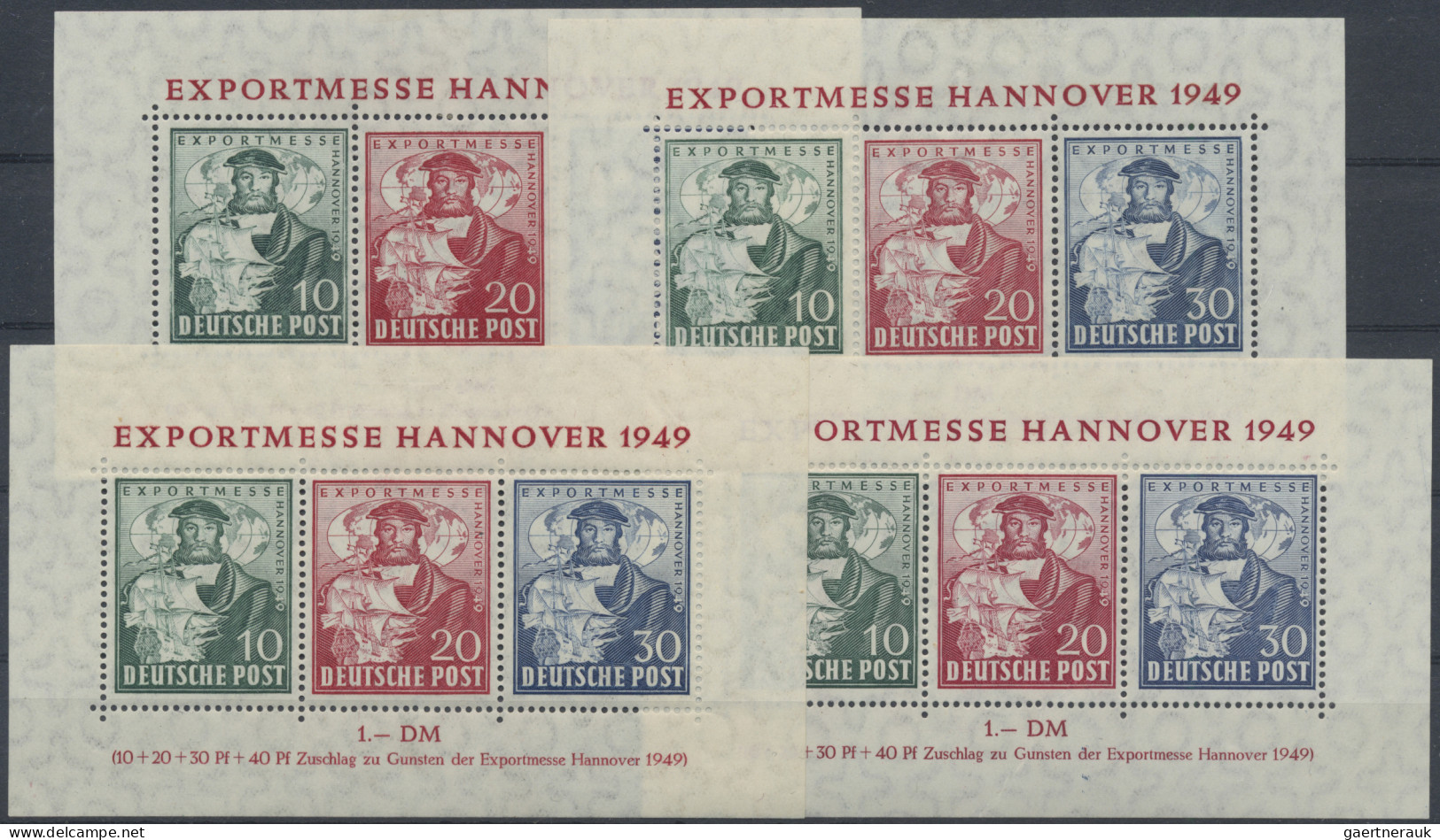 Deutschland Nach 1945: 1945/1949, Ungebrauchter/ Postfrischer Posten Von Alliier - Collections