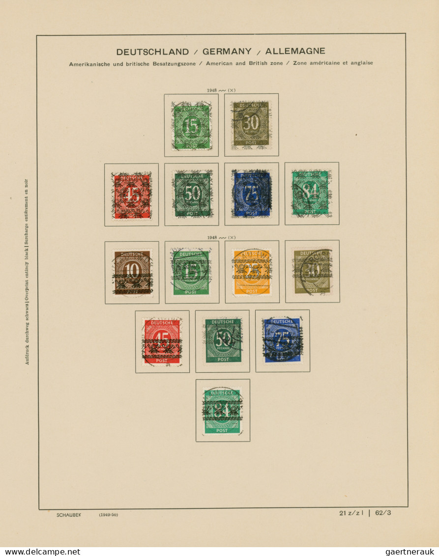 Deutschland Nach 1945: 1945/1960, Kontrollrat + Bizone + Bund, Sauber Gestempelt - Collections