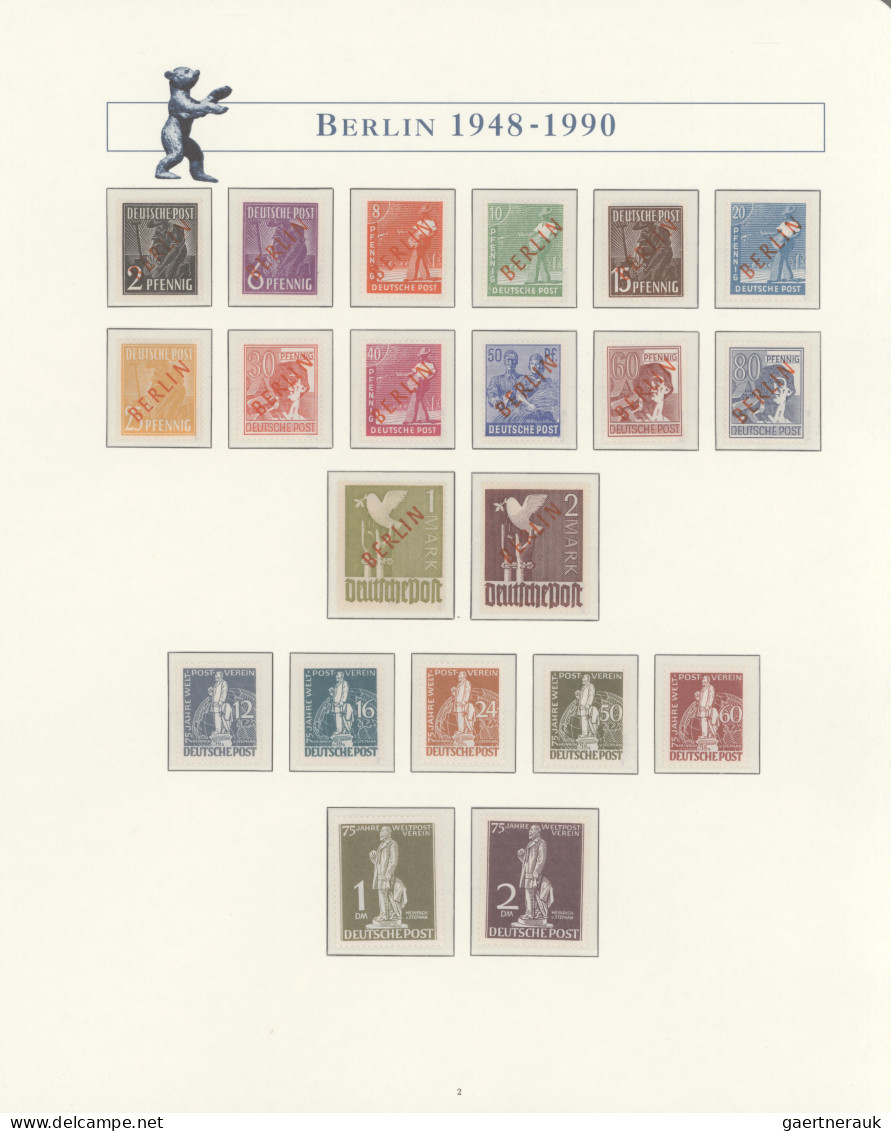 Deutschland Nach 1945: 1945/1990, Gute, Fast Ausschließlich Postfrische Sammlung - Sammlungen