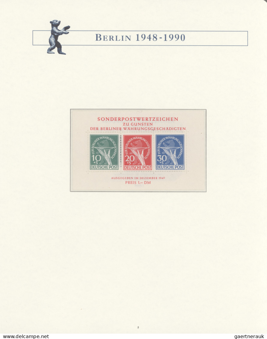 Deutschland nach 1945: 1945/1990, gute, fast ausschließlich postfrische Sammlung