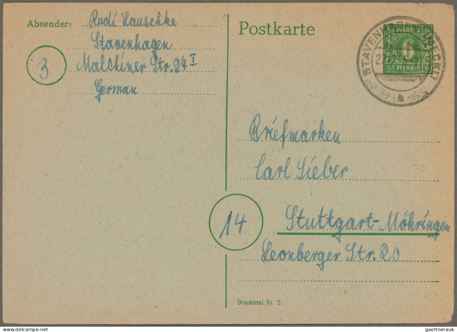 Deutschland Nach 1945: 1945/2000, Vielseitige Partie Von Ca. 115 Briefen Und Kar - Collections