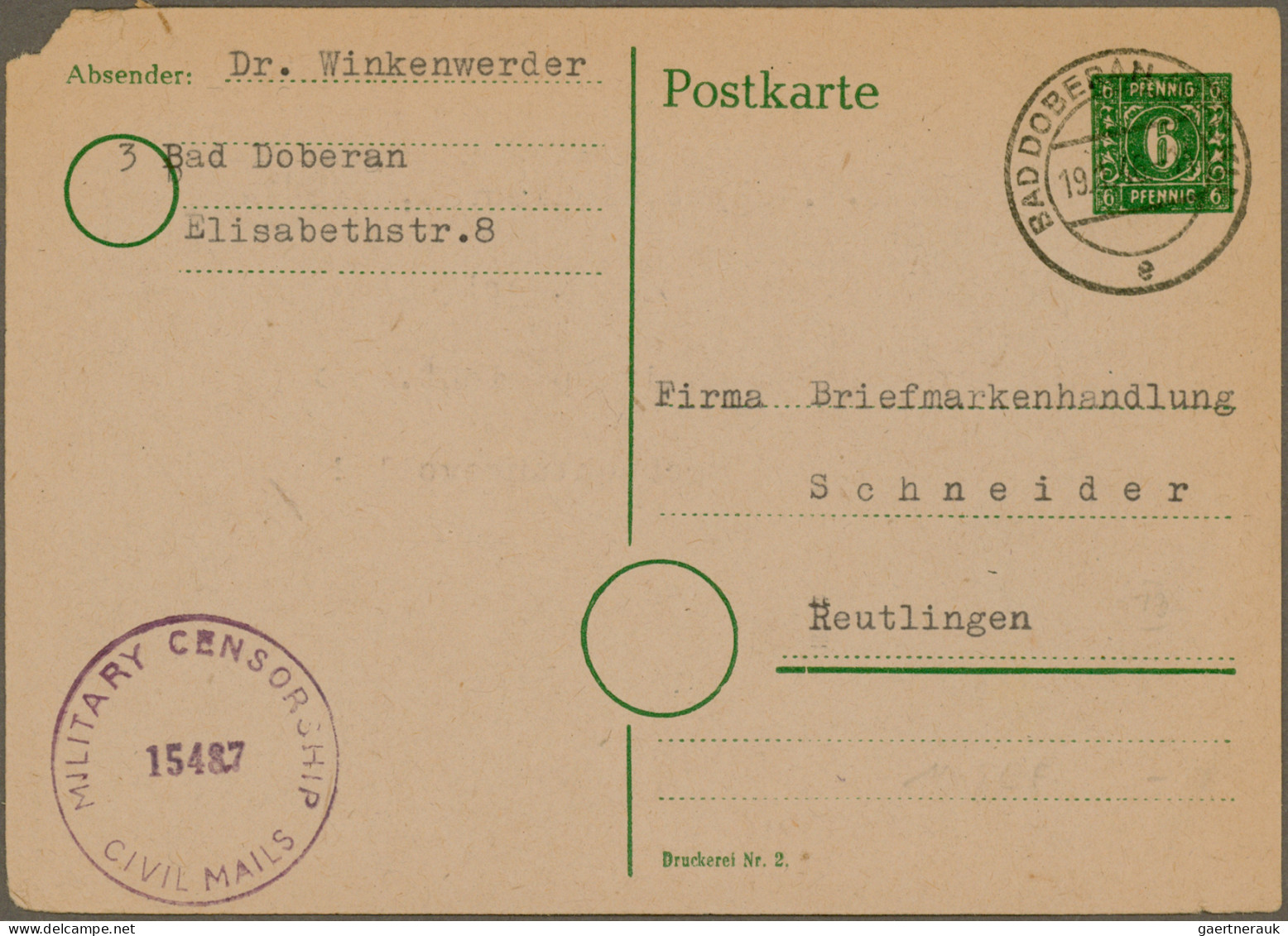 Deutschland Nach 1945: 1945/2000, Vielseitige Partie Von Ca. 116 Briefen Und Kar - Collections