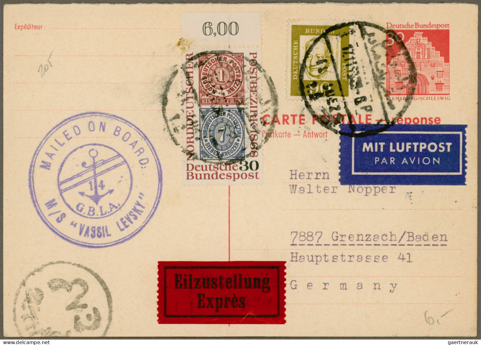 Deutschland Nach 1945: 1945/2000, Vielseitige Partie Von Ca. 116 Briefen Und Kar - Collections