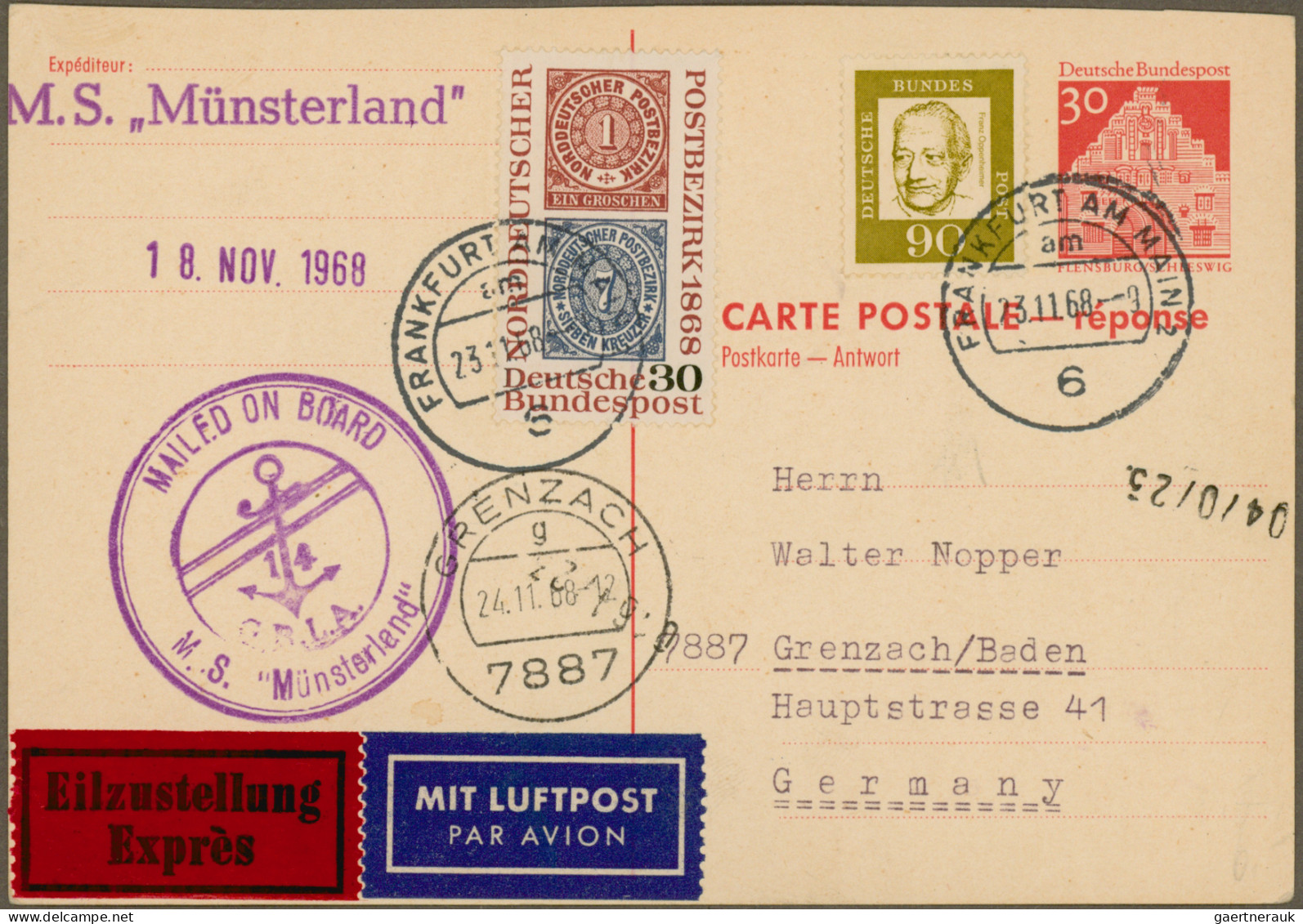 Deutschland Nach 1945: 1945/2011, Vielseitige Partie Von Ca. 116 Briefen Und Kar - Colecciones