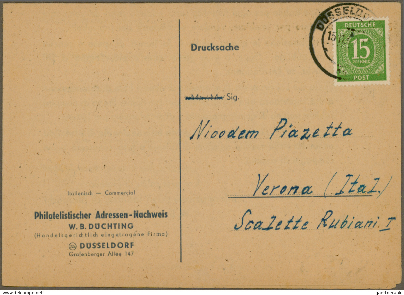 Deutschland Nach 1945: 1946/2003, Vielseitige Partie Von Ca. 114 Briefen Und Kar - Collections