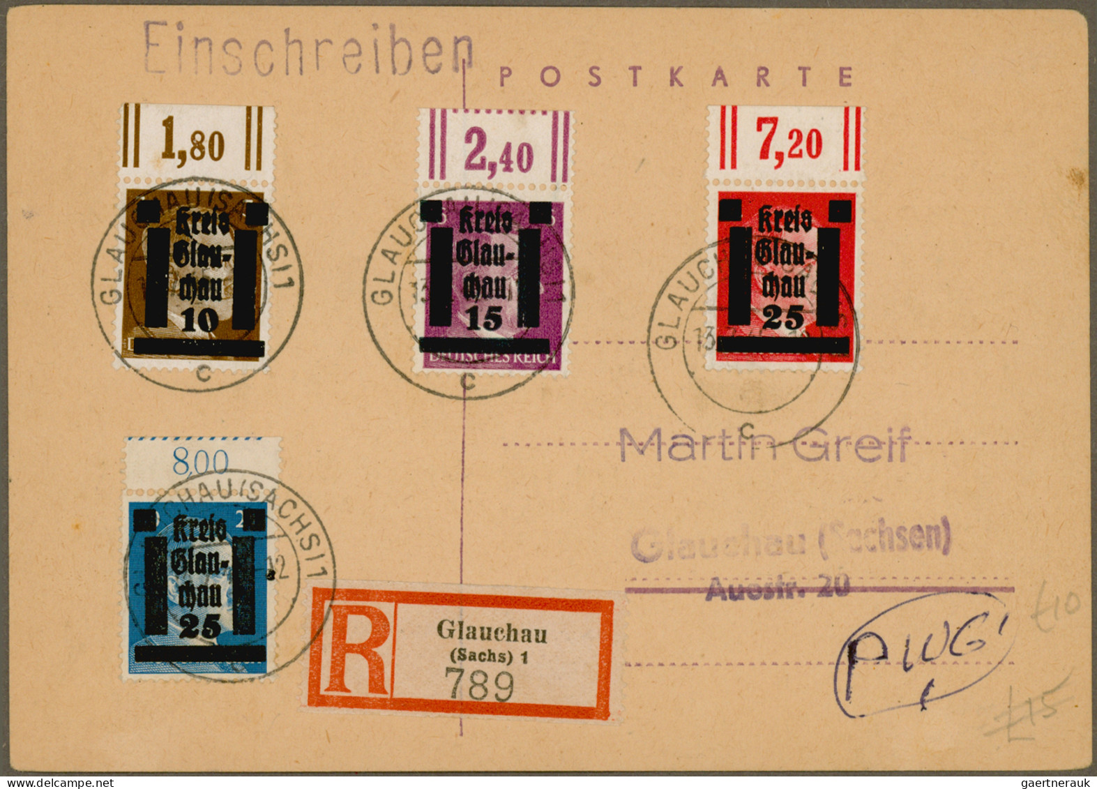 Deutsche Lokalausgaben Ab 1945: 1945 Ab, Lokalausgaben Und Zonen, Interessanter - Autres & Non Classés
