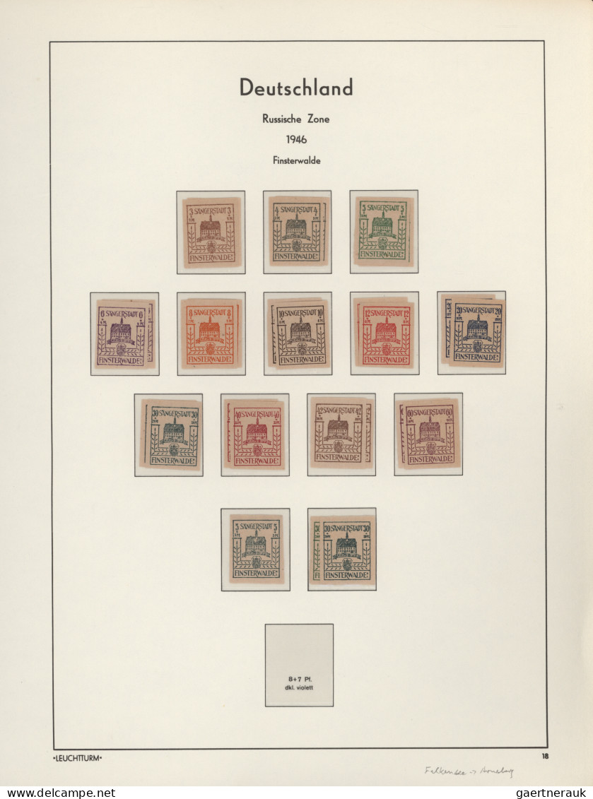 Deutsche Lokalausgaben Ab 1945: 1945/1946, Ungebrauchte/ Postfrische Und Gestemp - Autres & Non Classés