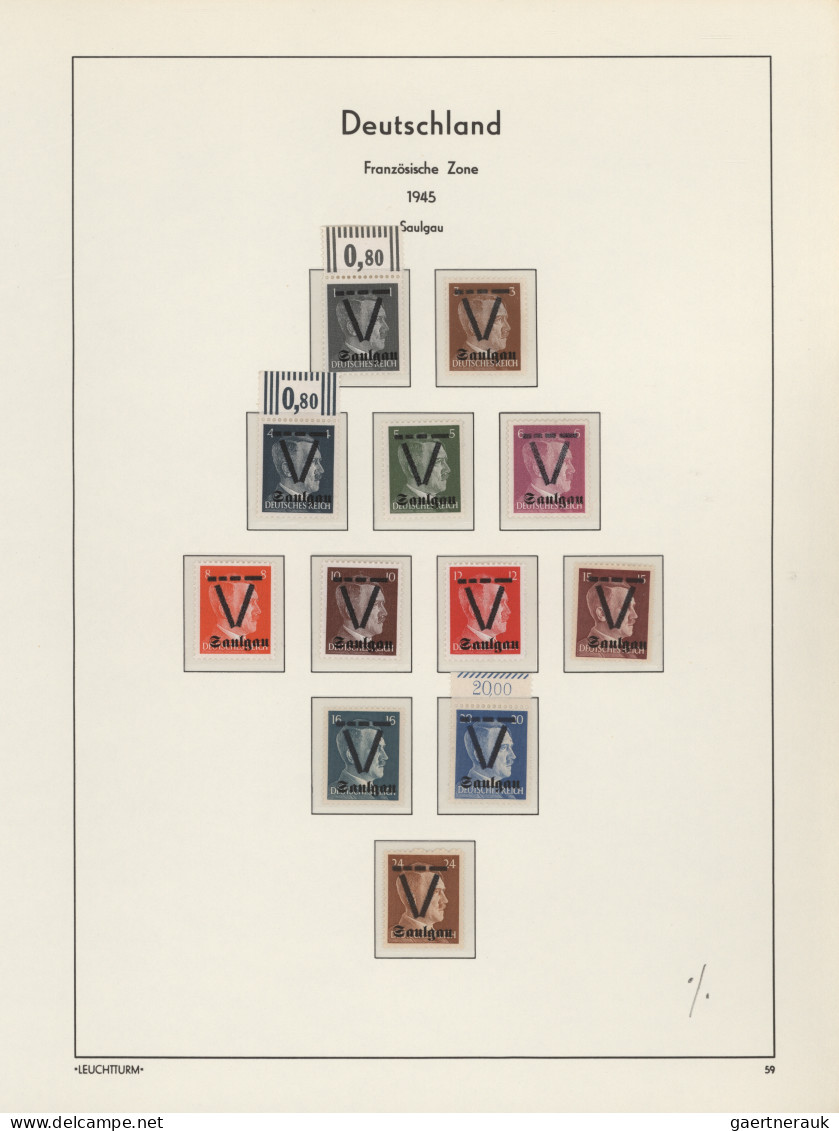 Deutsche Lokalausgaben Ab 1945: 1945/1946, Ungebrauchte/ Postfrische Und Gestemp - Other & Unclassified