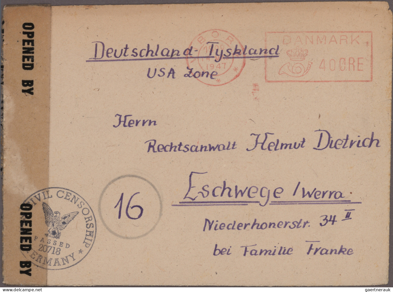 Deutschland Ab 1945 - Gebühr Bezahlt: 1945/1949, Interessante Sammlung Von über - Sonstige & Ohne Zuordnung