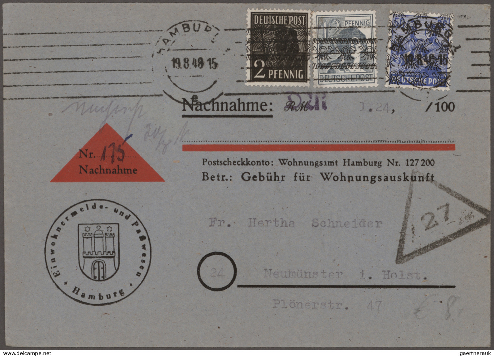 Alliierte Besetzung - Gemeinschaftsausgaben: 1945/1949, Kontrollrat+Bizone, inte