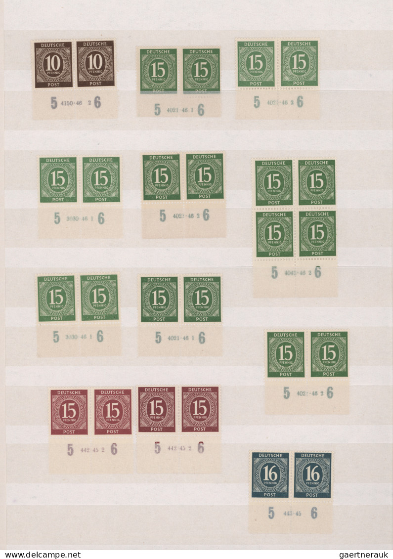 Alliierte Besetzung - Gemeinschaftsausgaben: 1946/1947, Ziffern-Serie, Meist Pos - Sonstige & Ohne Zuordnung