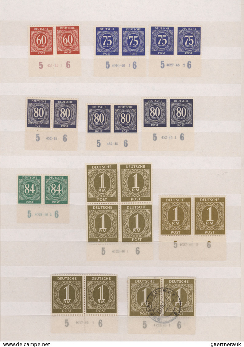 Alliierte Besetzung - Gemeinschaftsausgaben: 1946/1947, Ziffern-Serie, Meist Pos - Otros & Sin Clasificación