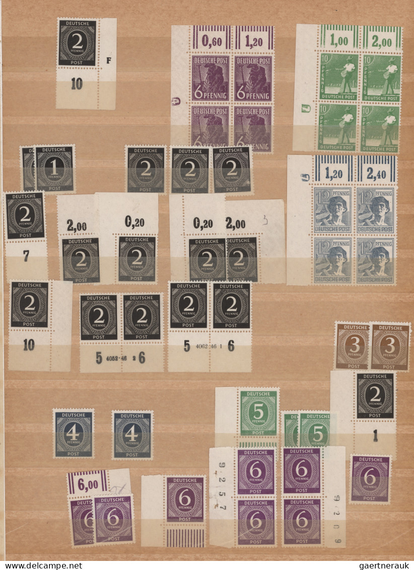 Alliierte Besetzung - Gemeinschaftsausgaben: 1946/1948, Postfrische Zusammenstel - Otros & Sin Clasificación