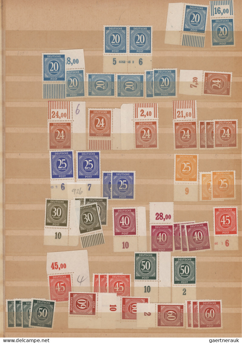 Alliierte Besetzung - Gemeinschaftsausgaben: 1946/1948, Postfrische Zusammenstel - Altri & Non Classificati