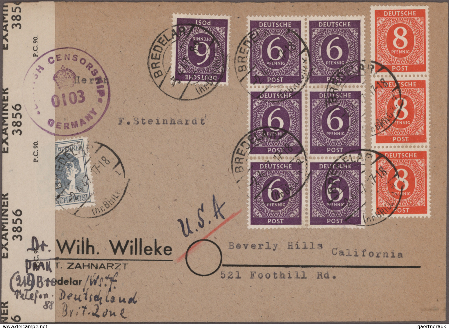 Alliierte Besetzung - Gemeinschaftsausgaben: 1946/1948, Sammlung Von Ca. 87 Brie - Andere & Zonder Classificatie