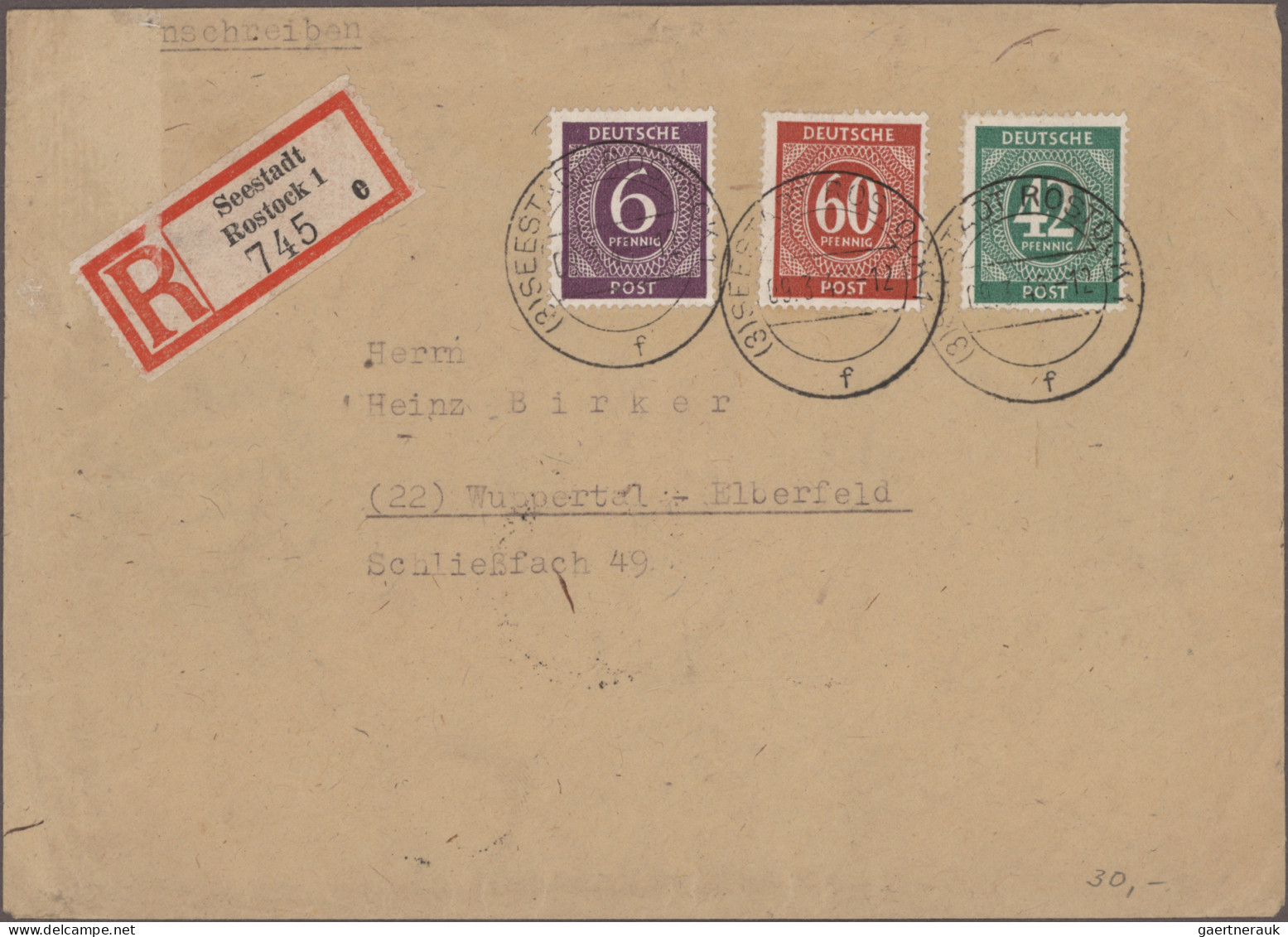 Alliierte Besetzung - Gemeinschaftsausgaben: 1946/1948, Sammlung von ca. 87 Brie