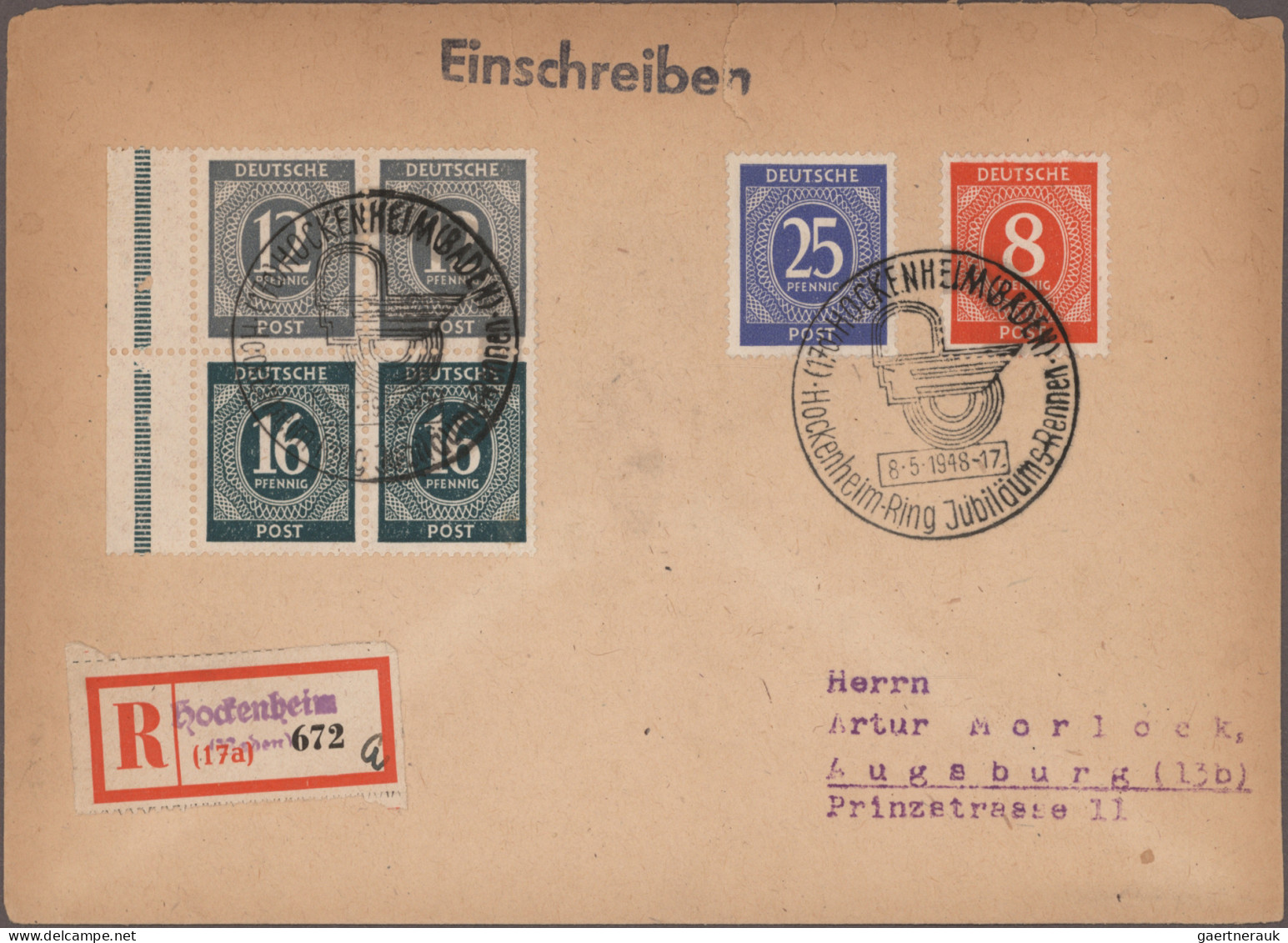 Alliierte Besetzung - Gemeinschaftsausgaben: 1946/1948, Sammlung von ca. 87 Brie