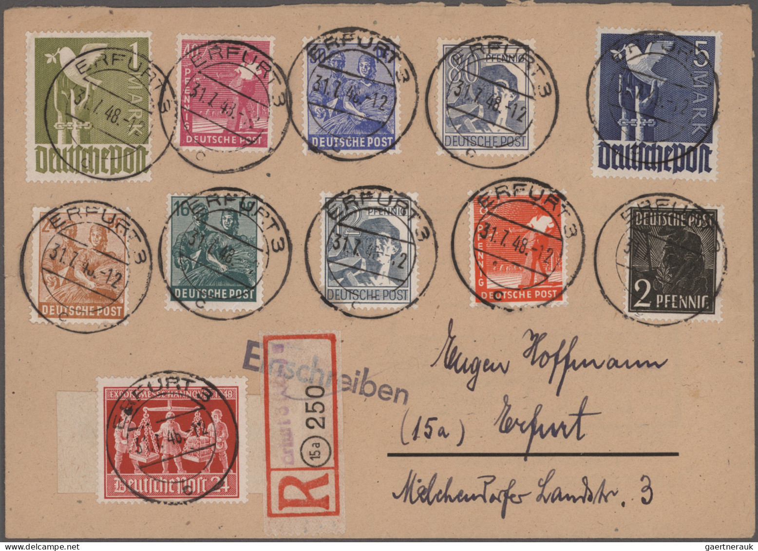 Alliierte Besetzung - Gemeinschaftsausgaben: 1946/1948, saubere Sammlung von 41