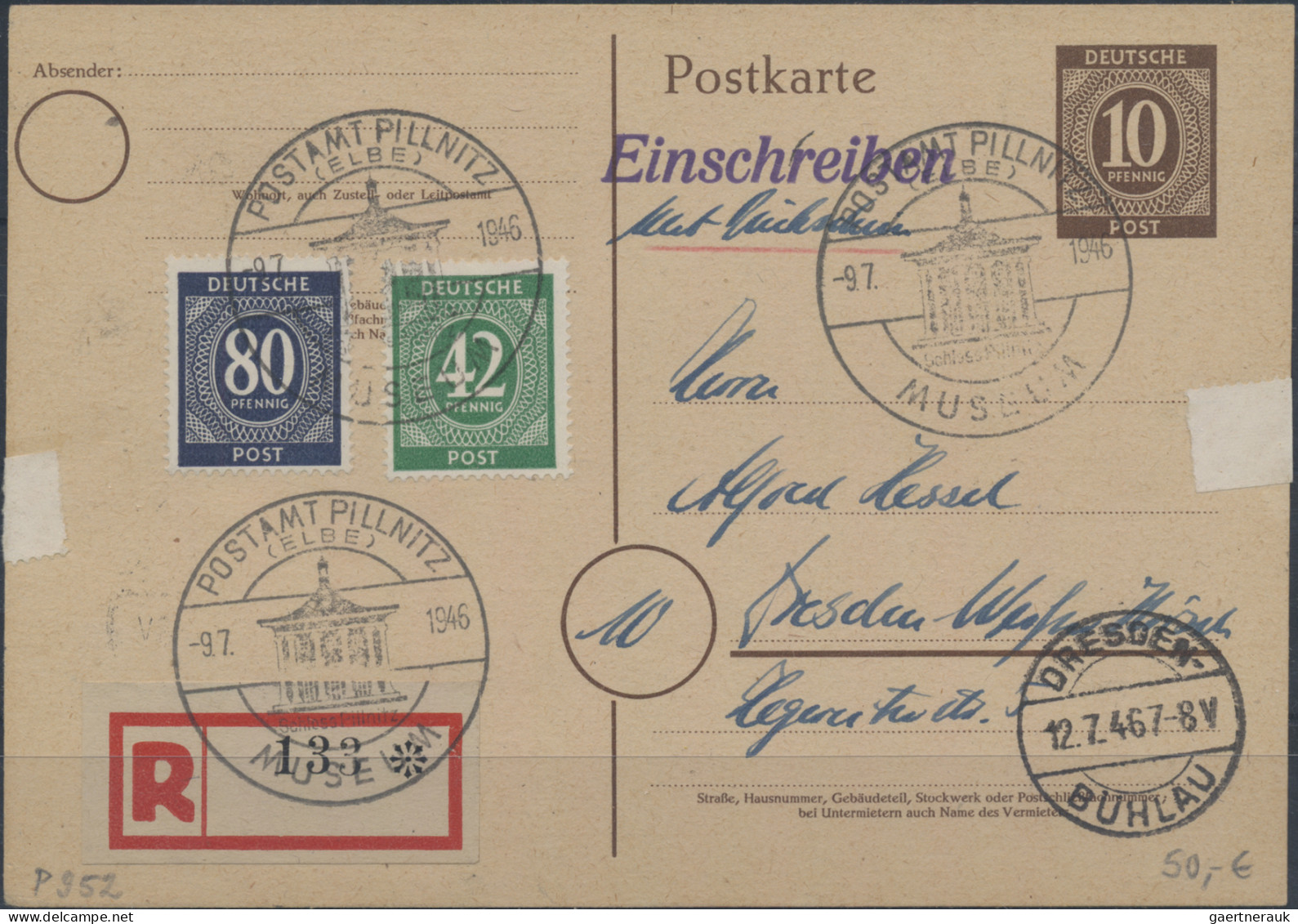 Alliierte Besetzung - Gemeinschaftsausgaben: 1946/1948, Sauberes Steckkartenlot - Other & Unclassified