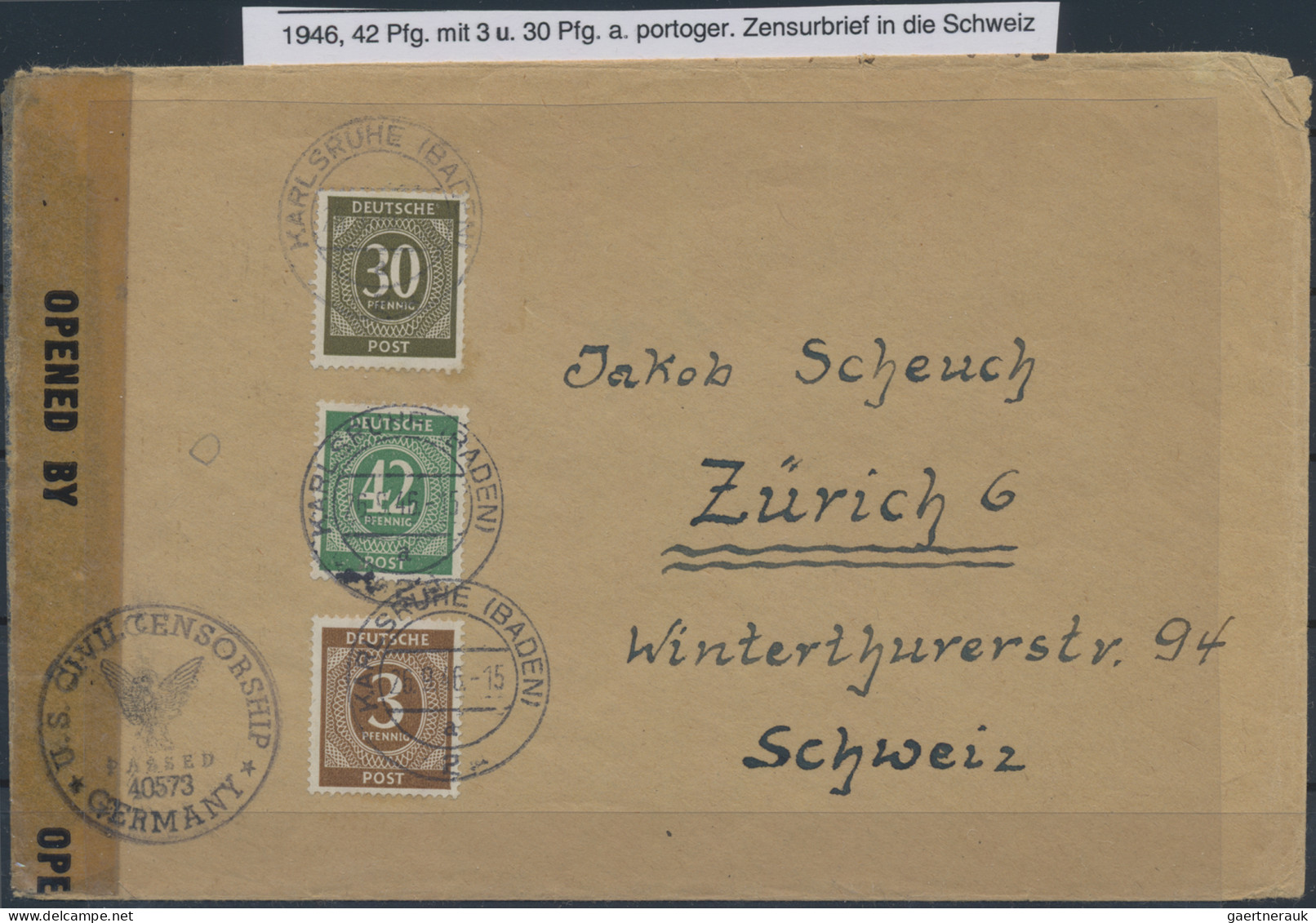 Alliierte Besetzung - Gemeinschaftsausgaben: 1946/1948, Sauberes Steckkartenlot - Other & Unclassified