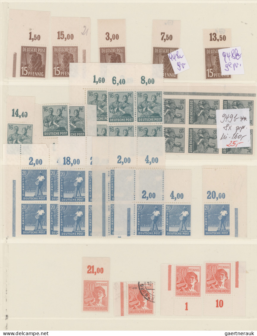 Alliierte Besetzung - Gemeinschaftsausgaben: 1947/1948, Arbeiter-Serie, Meist Po - Andere & Zonder Classificatie