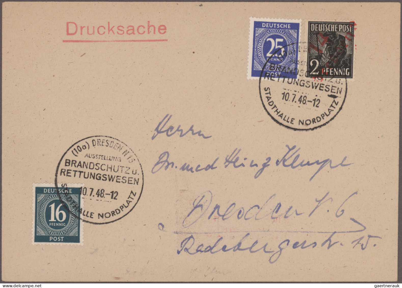 Sowjetische Zone Und DDR: 1945/1970, Nette Partie Von 33 Belegen, Dabei SBZ-MVP, - Colecciones