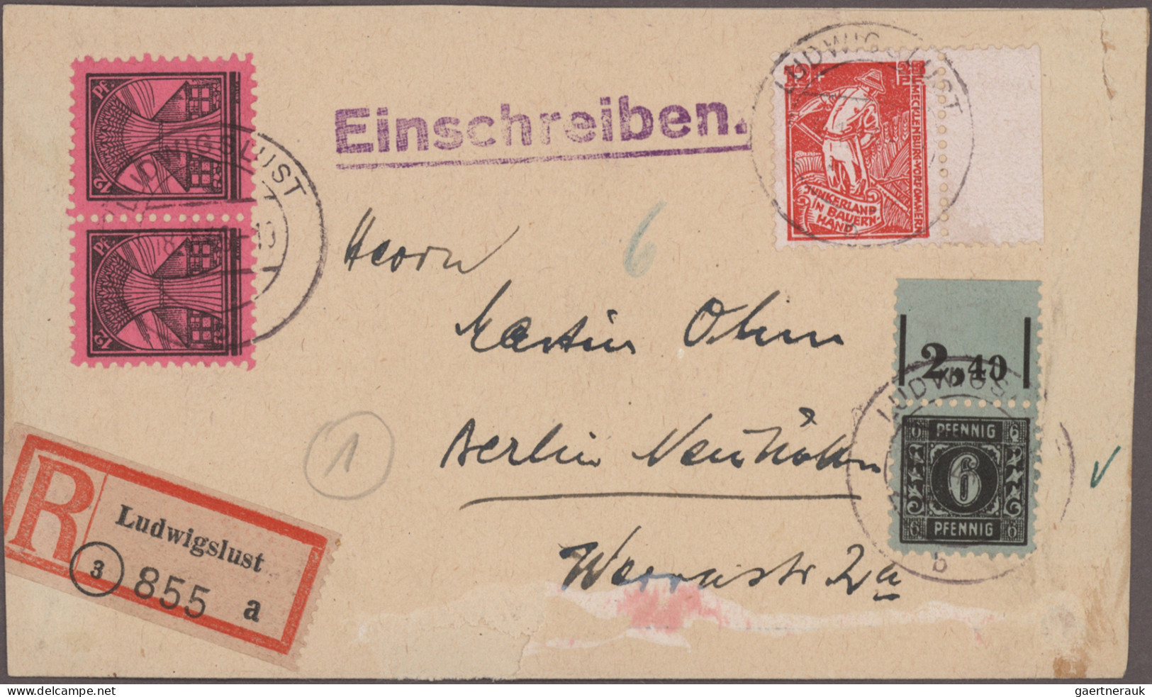 Sowjetische Zone Und DDR: 1945/1970, Nette Partie Von 33 Belegen, Dabei SBZ-MVP, - Colecciones