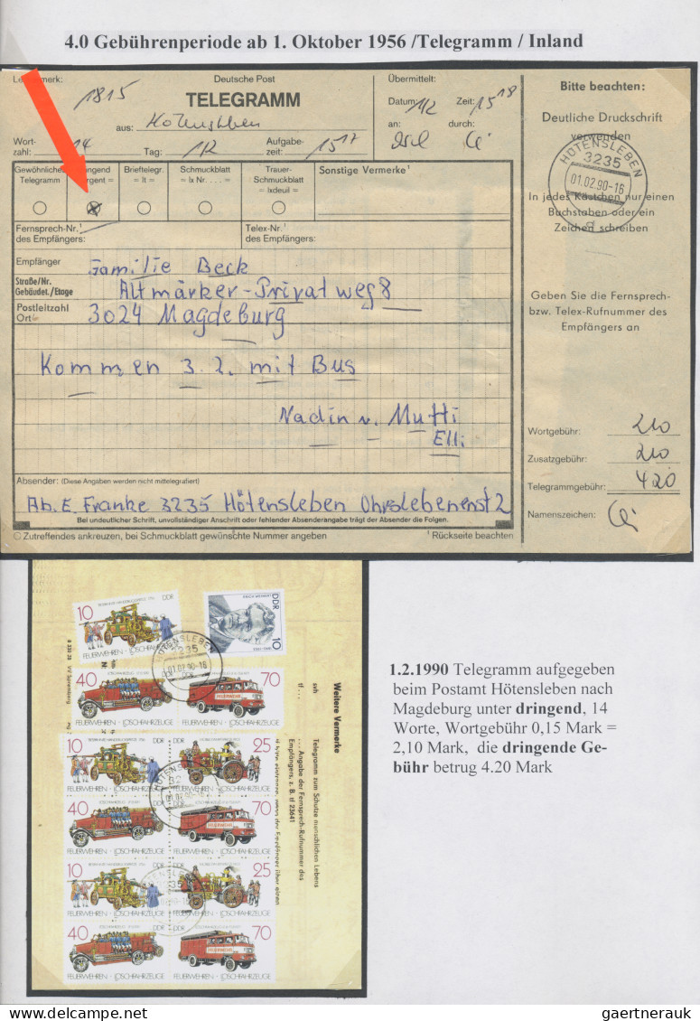 Sowjetische Zone und DDR: 1946/1990, Ausstellungssammlung "Eilsendungen in der S