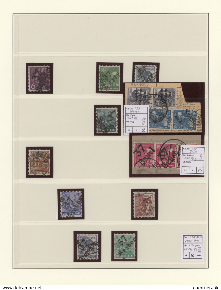 Sowjetische Zone: 1945/1949, Umfangreicher Sammlungsbestand In Neun Alben Incl. - Altri & Non Classificati